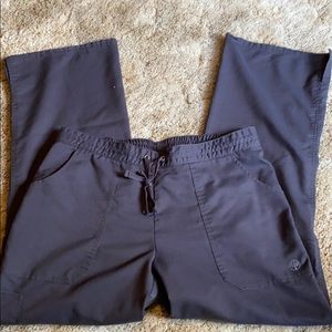 Purple Label by Healing Hands Gray Scrub Pants